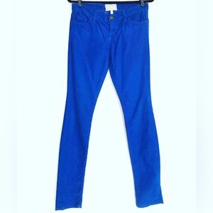 Skinny Electric Blue Current/Elliott Corduroy Pants